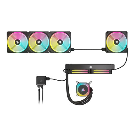 Corsair CUE LINK QX120 RGB Case per computer Ventilatore 12 cm Nero, Bianco 1 pz