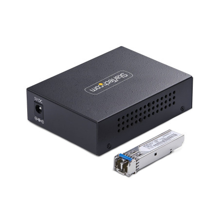 StarTech.com MCM1110SMLC20 convertitore multimediale di rete 2000 Mbit/s 1310 nm Modalità singola Nero