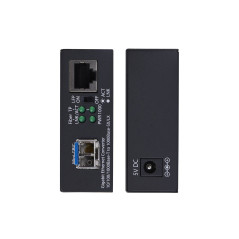 StarTech.com MCM1110SMLC20 convertitore multimediale di rete 2000 Mbit s 1310 nm Modalità singola Nero