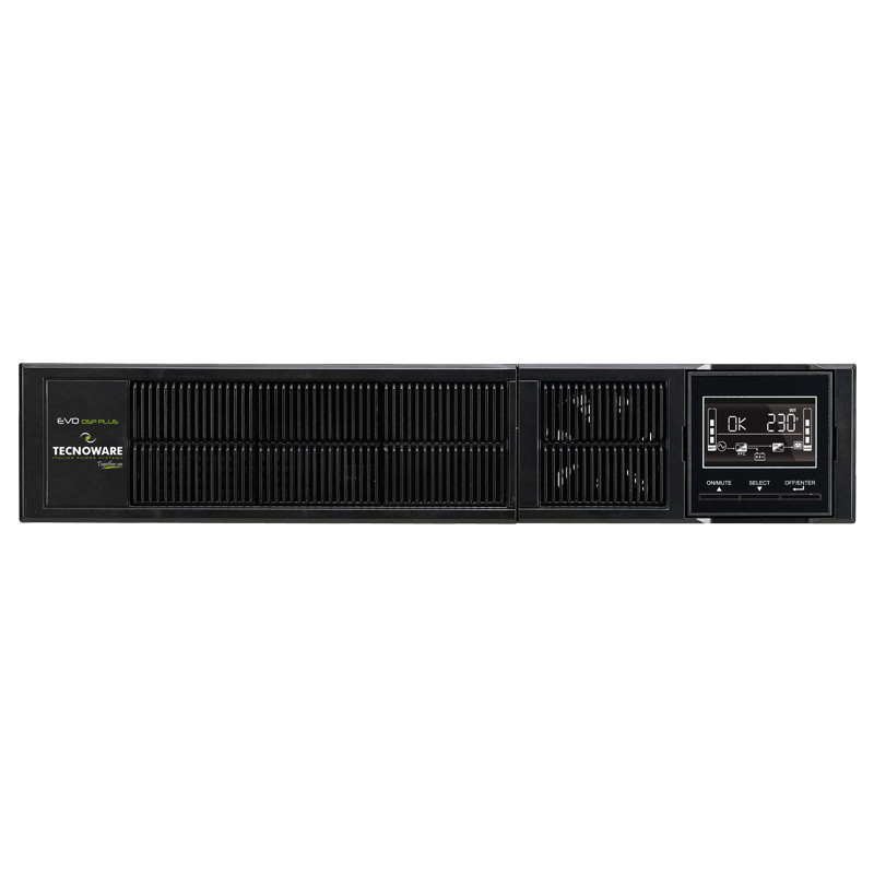 Tecnoware EVO DSP PLUS 2400 gruppo di continuità (UPS) Doppia conversione (online) 2,4 kVA 2160 W 8 presa(e) AC Tecnoware EVO DSP PLUS 2400 gruppo di continuità (UPS) Doppia conversione (online) 2,4 kVA 2160 W 8 presa(e) AC
