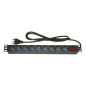 Tecnoware FRA18042 unità di distribuzione dell'energia (PDU) 9 presa(e) AC 1U Nero Tecnoware FRA18042 unità di distribuzione dell'energia (PDU) 9 presa(e) AC 1U Nero