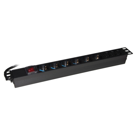 Tecnoware FRA18043 unità di distribuzione dell'energia (PDU) 9 presa(e) AC 1U Nero