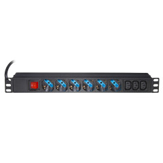 Tecnoware FRA18043 unità di distribuzione dell'energia (PDU) 9 presa(e) AC 1U Nero