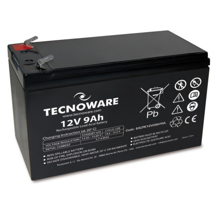 Tecnoware EACPE12V09ATWL batteria UPS Acido piombo (VRLA) 12 V 9 Ah