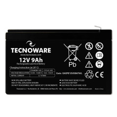 Tecnoware EACPE12V09ATWL batteria UPS Acido piombo (VRLA) 12 V 9 Ah
