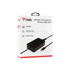 itek ITNBSDC65 adattatore e invertitore Interno 65 W Nero