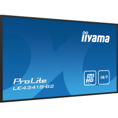 iiyama PROLITE LE4341S-B2 Pannello piatto per segnaletica digitale 108 cm (42.5") LCD 350 cd m² Full HD Nero 18 7