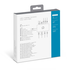DICOTA D31729 replicatore di porte e docking station per laptop Bianco