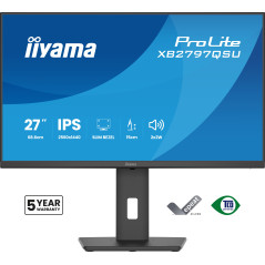 iiyama ProLite XB2797QSU-B1 Monitor PC 68,6 cm (27") 2560 x 1440 Pixel Quad HD LED Nero