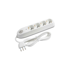 bticino Poker prolunghe e multiple 1,5 m 4 presa(e) AC Interno Bianco