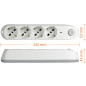 bticino Poker prolunghe e multiple 1,5 m 4 presa(e) AC Interno Bianco bticino Poker prolunghe e multiple 1,5 m 4 presa(e) AC Interno Bianco