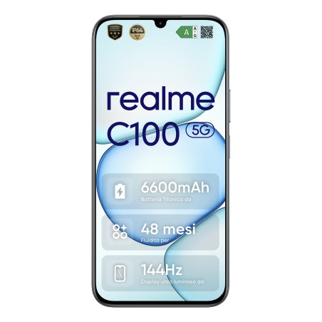 realme C100 5G 17,3 cm (6.8") Doppia SIM Android 16.0 USB tipo-C 4 GB 256 GB 6600 mAh Verde