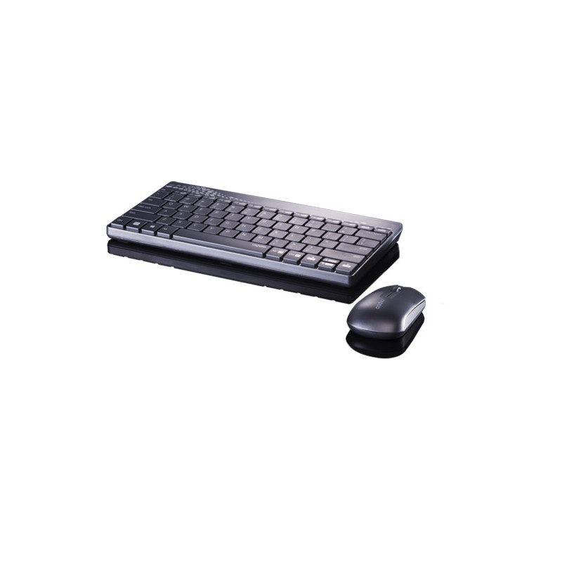 Rapoo 8000 tastiera Mouse incluso RF Wireless QWERTY Portoghese Nero, Grigio Rapoo 8000 tastiera Mouse incluso RF Wireless QWERTY Portoghese Nero, Grigio