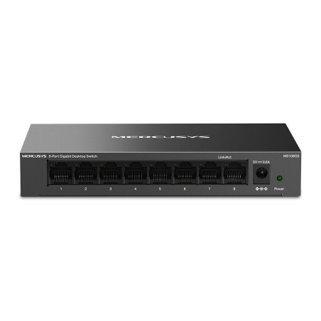 Mercusys MS108GS switch di rete Non gestito Gigabit Ethernet (10 100 1000) Nero