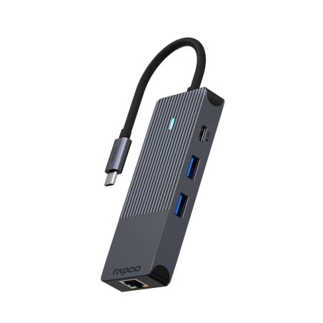 Rapoo UCM-2004 scheda di interfaccia e adattatore HDMI, RJ-45, USB 3.2 Gen 1 (3.1 Gen 1), USB tipo-C