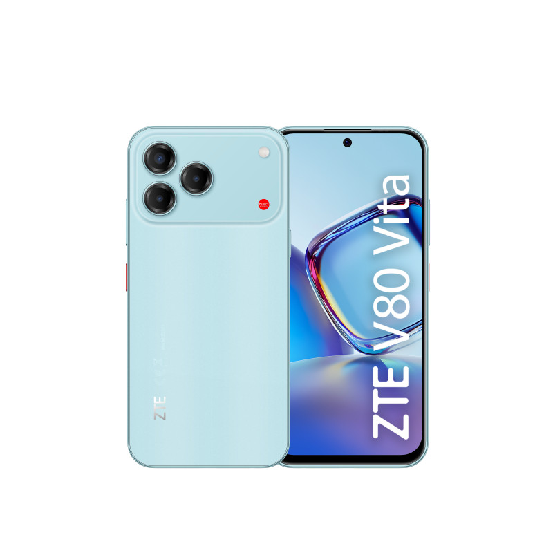 ZTE V80 Vita 17,1 cm (6.75") Dual SIM ibrida Android 16.0 4G USB tipo-C 4 GB 256 GB 5000 mAh Blu ZTE V80 Vita 17,1 cm (6.75") Dual SIM ibrida Android 16.0 4G USB tipo-C 4 GB 256 GB 5000 mAh Blu