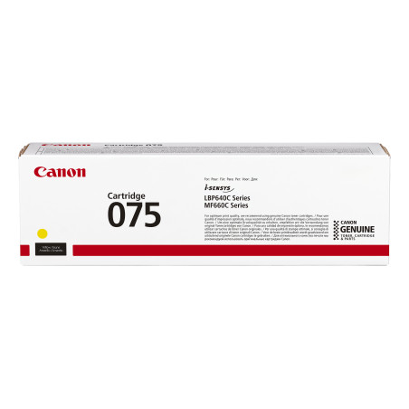 Canon 075 cartuccia toner 1 pz Originale Giallo