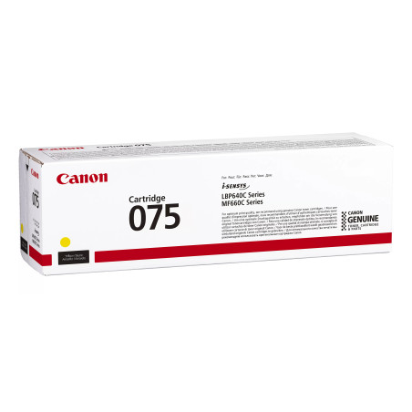 Canon 075 cartuccia toner 1 pz Originale Giallo