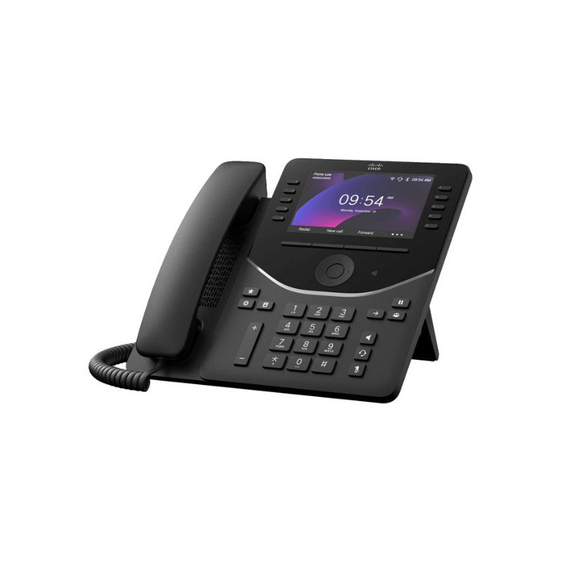 Cisco 9861 telefono IP Nero, Carbonio 10 linee LCD Wi-Fi Cisco 9861 telefono IP Nero, Carbonio 10 linee LCD Wi-Fi