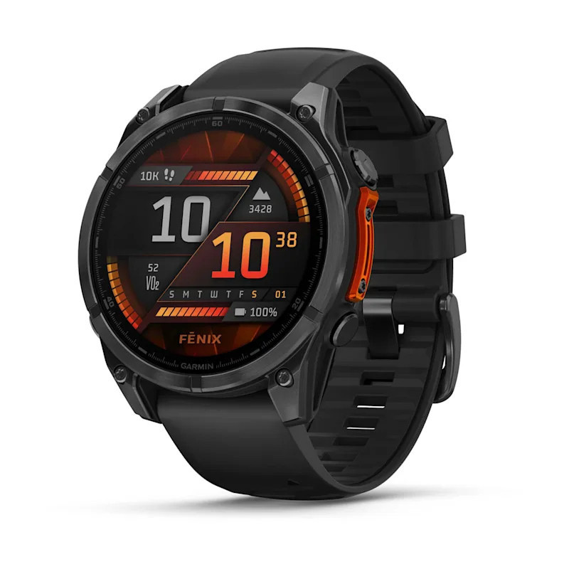 Garmin Fenix 8 3,56 cm (1.4") AMOLED 47 mm Digitale 454 x 454 Pixel Touch screen Nero Wi-Fi GPS (satellitare)