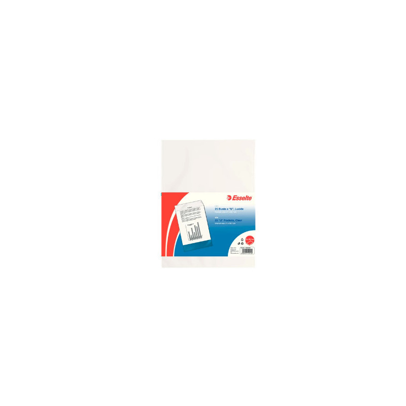 Esselte 395901000 busta Trasparente 25 pz Esselte 395901000 busta Trasparente 25 pz