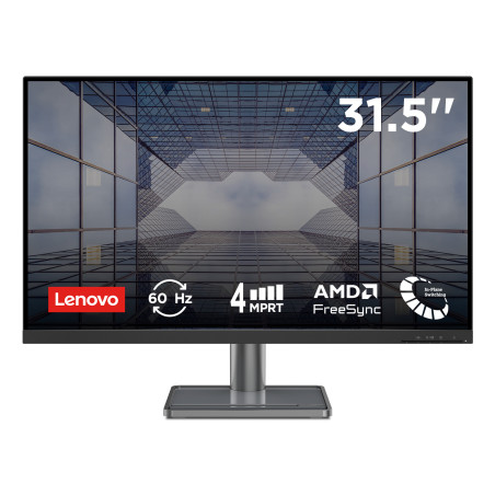 Lenovo L32p-30 - Monitor 31.5" IPS Flat UHD 4K 3840x2160 0 60Hz 4ms - Webcam Speakers AMD FreeSync 1xHDMI 2.0 + 1xDP 1.2 +