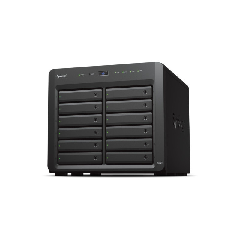 Synology DiskStation DS2422+ server NAS e di archiviazione Tower Ryzen Embedded V1500B 4 GB DDR4 0 TB DiskStation Manager Nero Synology DiskStation DS2422+ server NAS e di archiviazione Tower Ryzen Embedded V1500B 4 GB DDR4 0 TB DiskStation Manager Nero