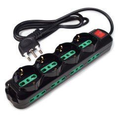 Tecnoware FMP12IIG prolunghe e multiple 1,5 m 12 presa(e) AC Interno Nero