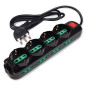 Tecnoware FMP12IIG prolunghe e multiple 1,5 m 12 presa(e) AC Interno Nero Tecnoware FMP12IIG prolunghe e multiple 1,5 m 12 presa(e) AC Interno Nero