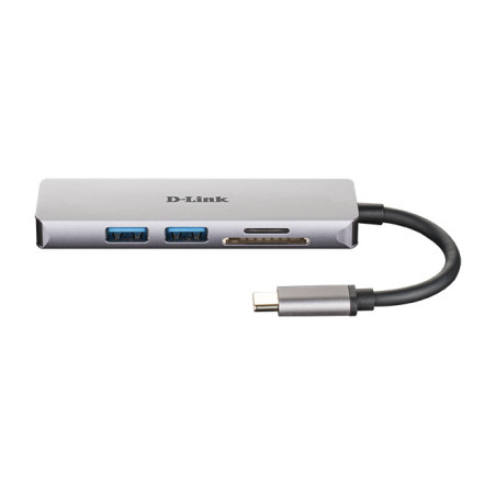 D-Link DUB-M530 replicatore di porte e docking station per laptop Cablato USB 3.2 Gen 1 (3.1 Gen 1) Type-C Alluminio