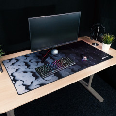 Sharkoon SKILLER SGP30 Big Hex Tappetino per mouse per gioco da computer Nero