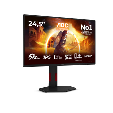 AOC G4 25G4ZR Monitor PC 62,2 cm (24.5") 1920 x 1080 Pixel Nero, Rosso