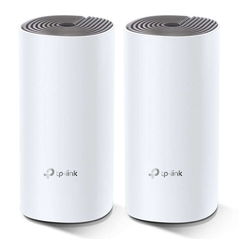 TP-Link Deco E4 (2-pack) Dual-band (2.4 GHz/5 GHz) Wi-Fi 5 (802.11ac) Bianco, Grigio Interno TP-Link Deco E4 (2-pack) Dual-band (2.4 GHz/5 GHz) Wi-Fi 5 (802.11ac) Bianco, Grigio Interno