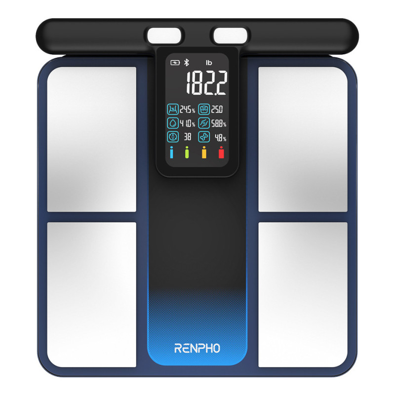 Renpho MorphoScan Analizzatore Corporeo Smart Wi-Fi e Bluetooth con 8 Elettrodi, 50+ Indici, Ricaricabile USB-C