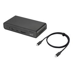 ASUS Triple Display USB-C Dock Duo DC301 Cablato Nero