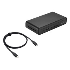 ASUS Triple Display USB-C Dock Duo DC301 Cablato Nero