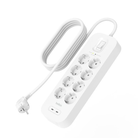 Belkin SRB004VF2M Bianco 8 presa(e) AC 2 m