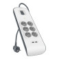 Belkin BSV604VF2M-V2 protezione da sovraccarico Grigio, Bianco 6 presa(e) AC Belkin BSV604VF2M-V2 protezione da sovraccarico Grigio, Bianco 6 presa(e) AC