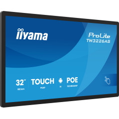 iiyama TW3226AS-B3P visualizzatore di messaggi Design chiosco 80 cm (31.5") LED Wi-Fi 430 cd m² Full HD Nero Touch screen