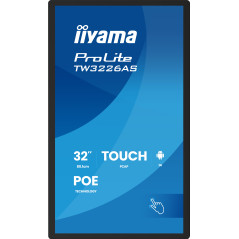 iiyama TW3226AS-B3P visualizzatore di messaggi Design chiosco 80 cm (31.5") LED Wi-Fi 430 cd m² Full HD Nero Touch screen