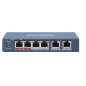 Hikvision DS-3E0106HP-E switch di rete Non gestito Fast Ethernet (10/100) Supporto Power over Ethernet (PoE) Blu Hikvision DS-3E0106HP-E switch di rete Non gestito Fast Ethernet (10/100) Supporto Power over Ethernet (PoE) Blu