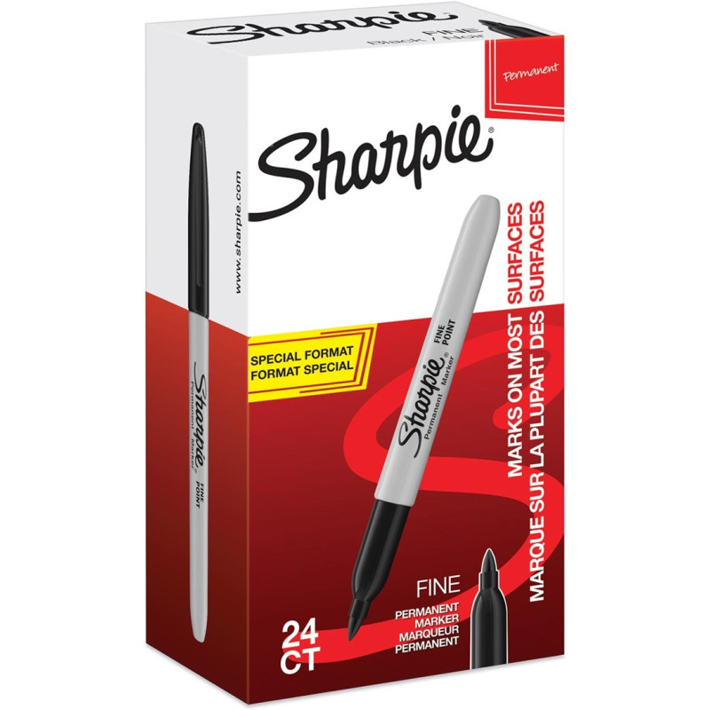 Sharpie Fine evidenziatore 24 pz Punta sottile Nero Sharpie Fine evidenziatore 24 pz Punta sottile Nero