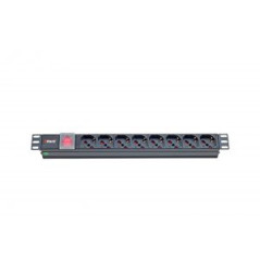 ITRack 309139 unità di distribuzione dell'energia (PDU) 8 presa(e) AC 1U Nero