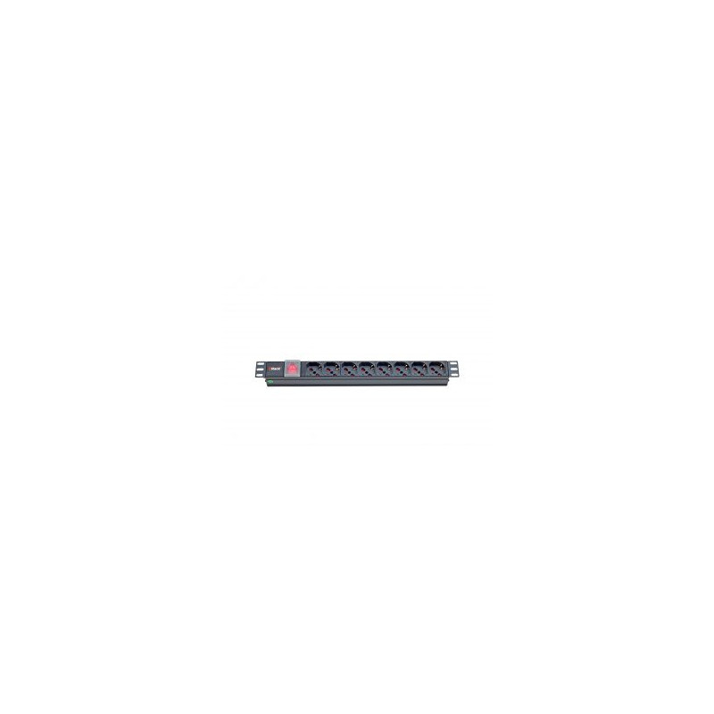ITRack 309139 unità di distribuzione dell'energia (PDU) 8 presa(e) AC 1U Nero ITRack 309139 unità di distribuzione dell'energia (PDU) 8 presa(e) AC 1U Nero