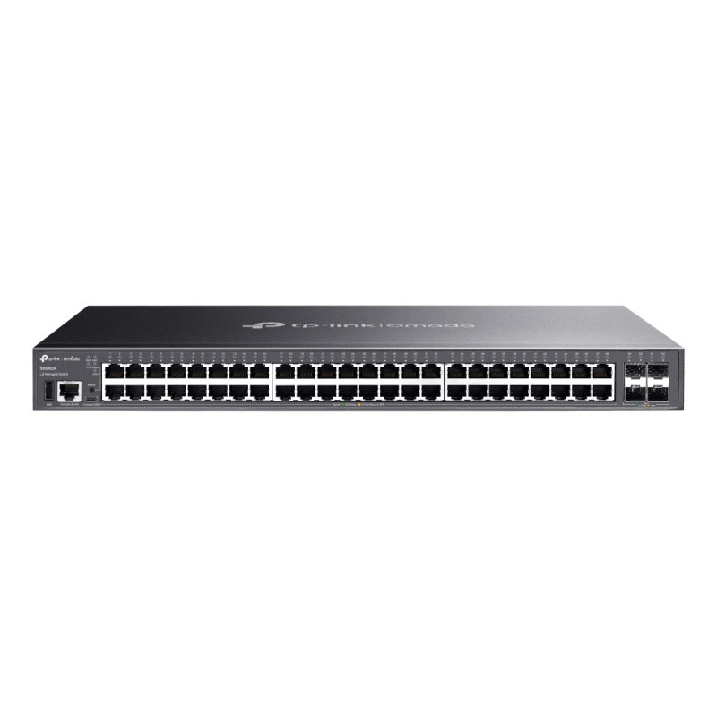 TP-Link Omada SG5452X switch di rete Gestito L3 Gigabit Ethernet (10/100/1000) Nero TP-Link Omada SG5452X switch di rete Gestito L3 Gigabit Ethernet (10/100/1000) Nero