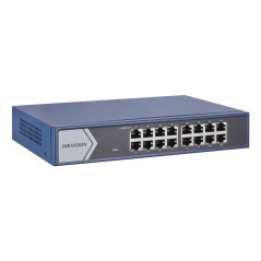 Hikvision DS-3E1516-EI switch di rete Gestito Gigabit Ethernet (10 100 1000) 1U Blu