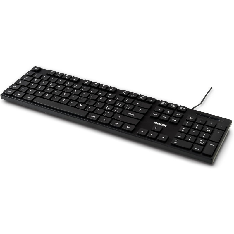 Nilox NXKBIT000012 Tastiera USB, Leggera e Compatta con Layout Italiano, Anti-usura, Cavo 1,5 metri Nilox NXKBIT000012 Tastiera USB, Leggera e Compatta con Layout Italiano, Anti-usura, Cavo 1,5 metri