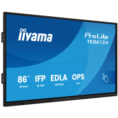 iiyama TE8613A-B2AG visualizzatore di messaggi Design chiosco 2,17 m (85.6") Wi-Fi 500 cd m² 4K Ultra HD Nero Touch screen