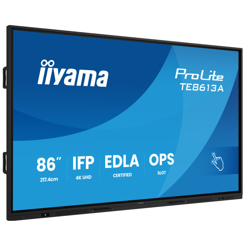 iiyama TE8613A-B2AG visualizzatore di messaggi Design chiosco 2,17 m (85.6") Wi-Fi 500 cd/m² 4K Ultra HD Nero Touch screen iiyama TE8613A-B2AG visualizzatore di messaggi Design chiosco 2,17 m (85.6") Wi-Fi 500 cd/m² 4K Ultra HD Nero Touch screen