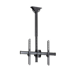 StarTech.com Supporto a soffitto per TV - Staffa per TV con asta telescopica corta egolabile - Inclinabile girevole - Staffa